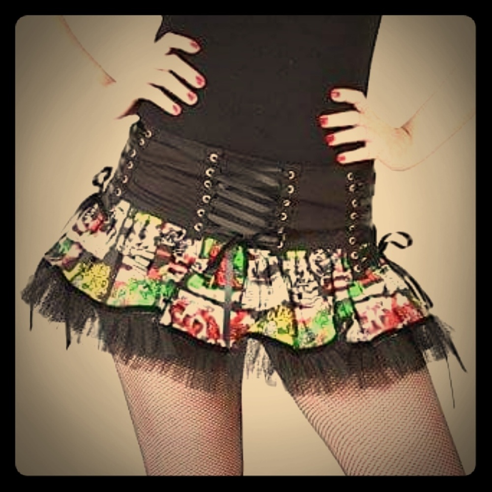 Hell bunny b movie horror pinup punk skirt